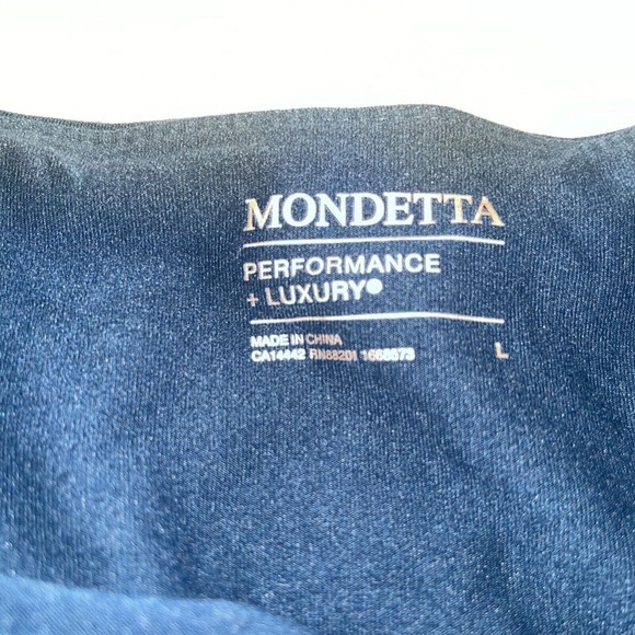 Mondetta L Large Blue Leggings With Pockets Full Length - Picture 3 of 12